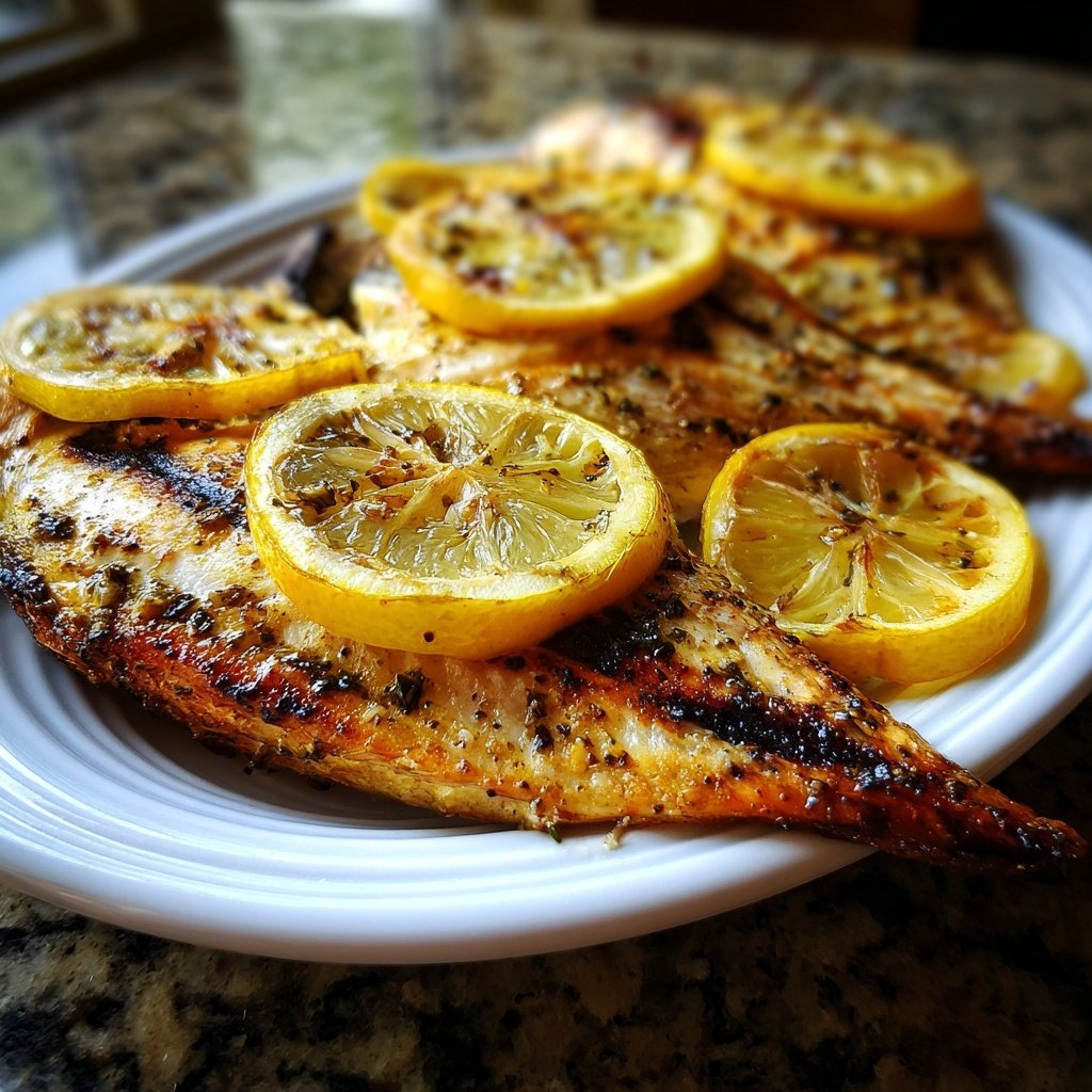 Healthy & Light Lemon Grilled Fish Plate