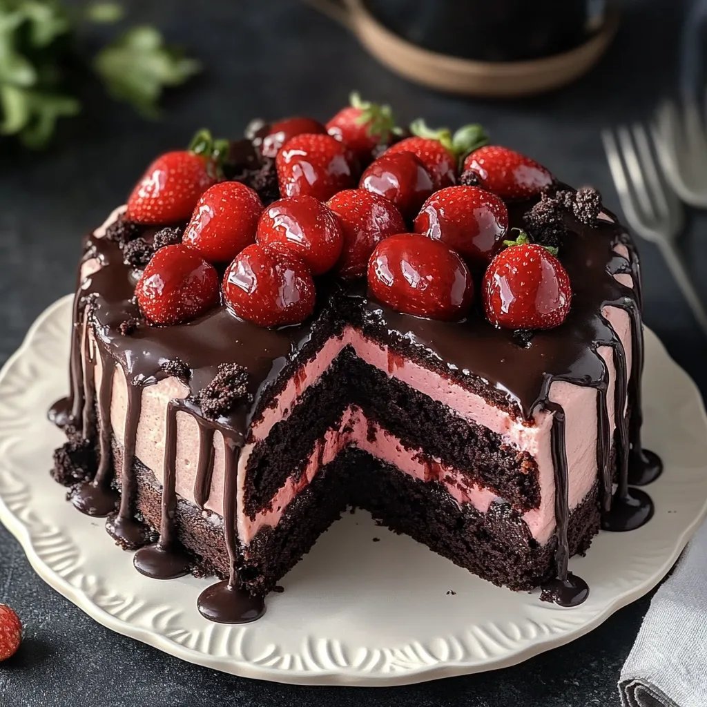 Strawberry Chocolate Cake