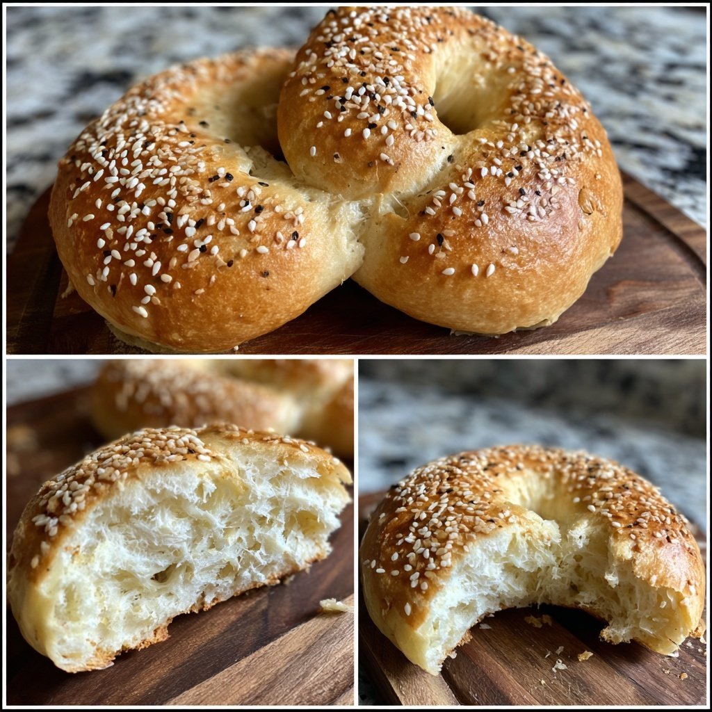 Soft Bagels Made With Greek Yogurt
