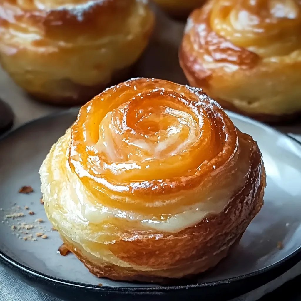 Irresistible Peach Pie Cruffins