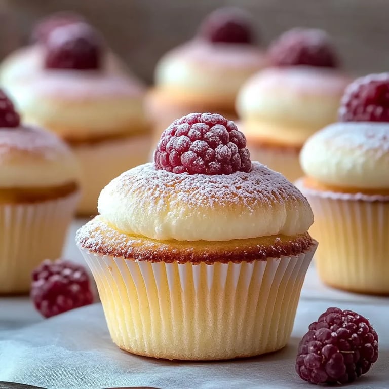 Fluffy Japanese Cotton Cheesecake Cupcakes