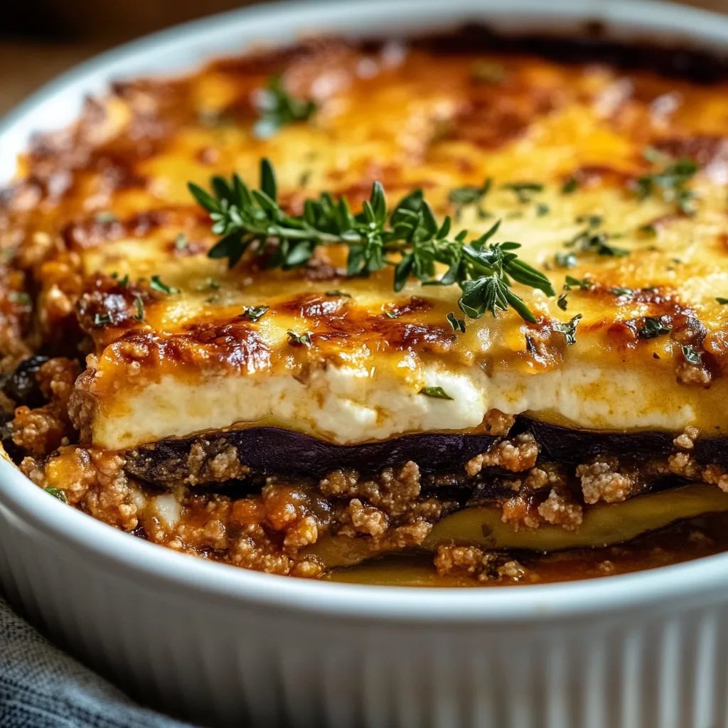 Classic Greek Eggplant Moussaka