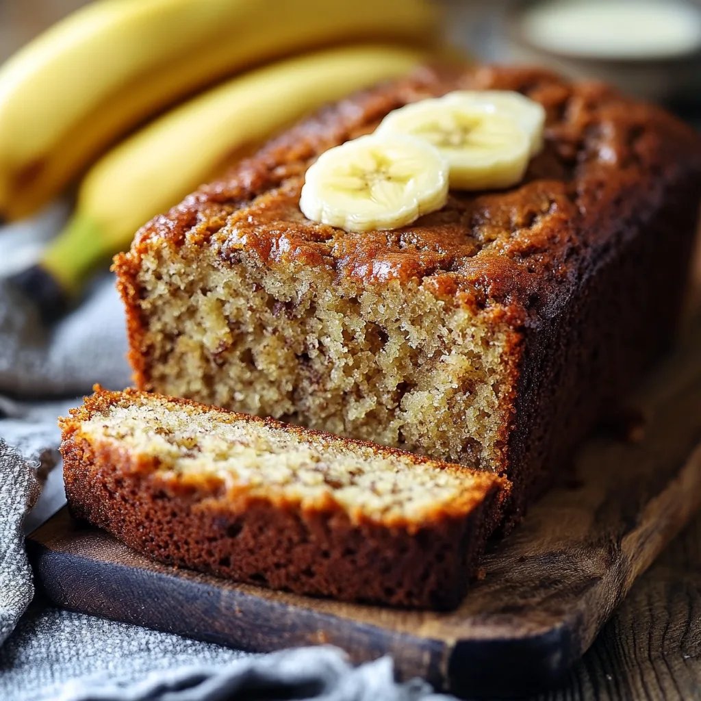 Easy & Best Moist Banana Bread Ever
