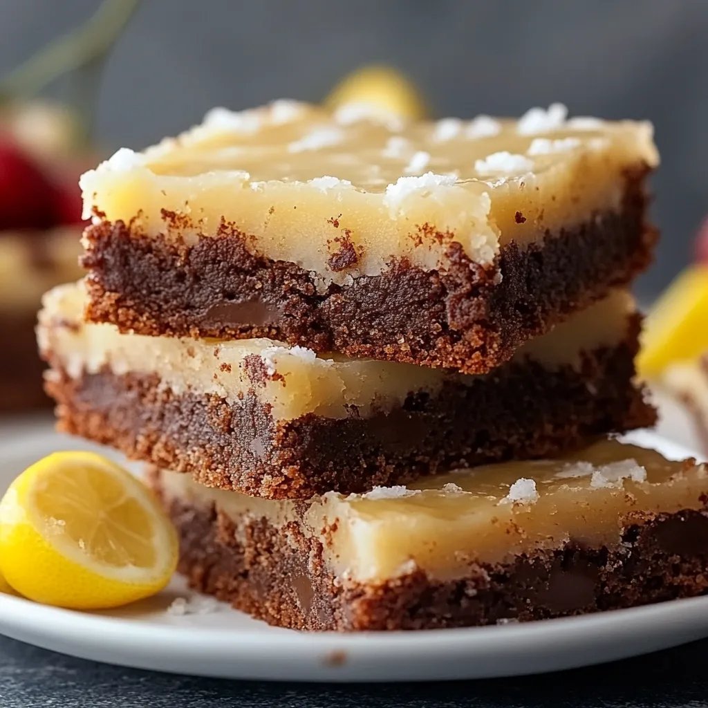 Lemon Brownie Bars