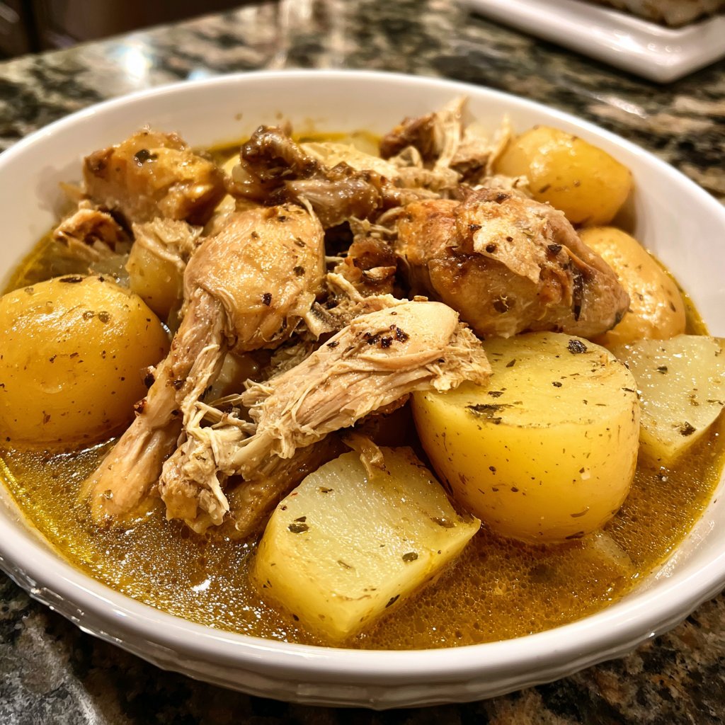 Dump-and-Go Crockpot Chicken and Potatoes