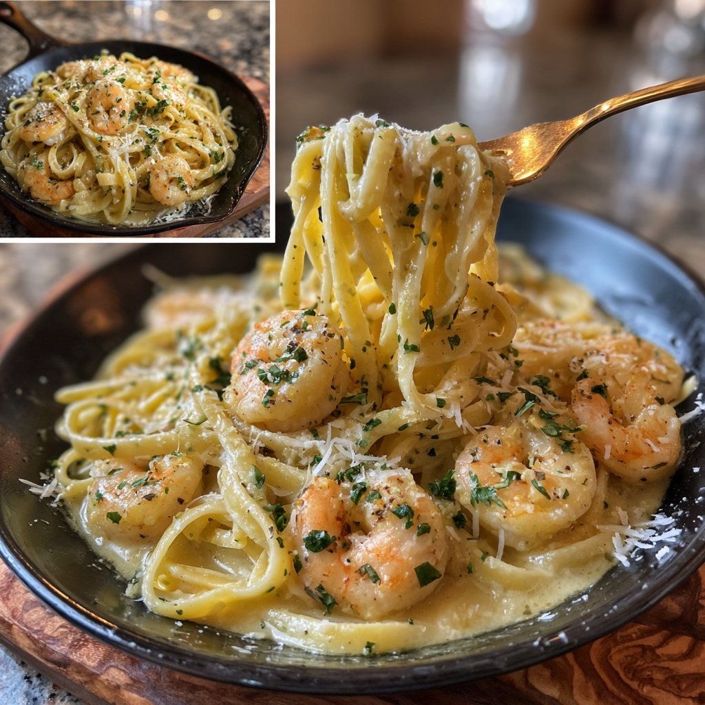 Creamy Lemon Shrimp Pasta