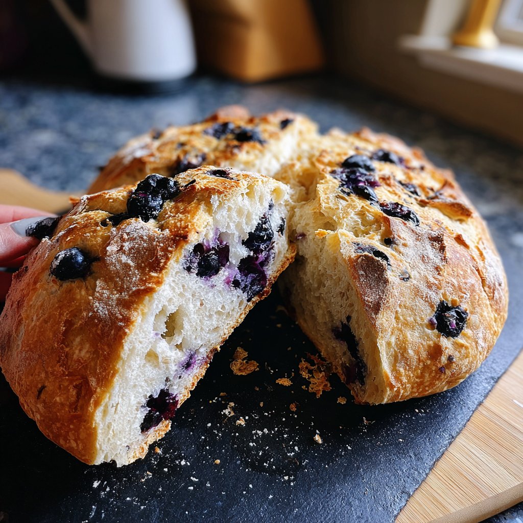 Blueberry Lemon Sourdough Bread From Scratch