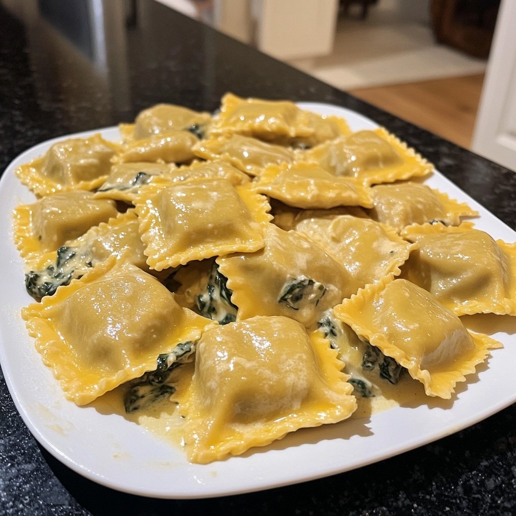 Creamy Tuscan Ravioli