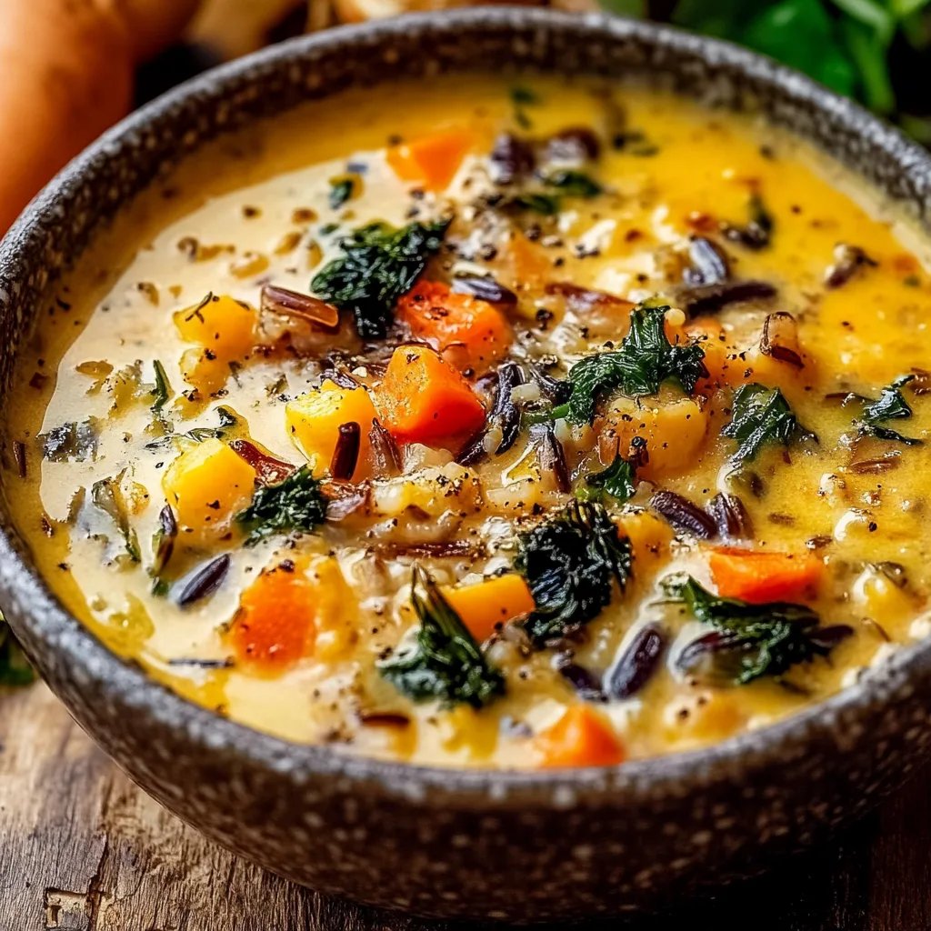 Cozy Autumn Wild Rice Soup